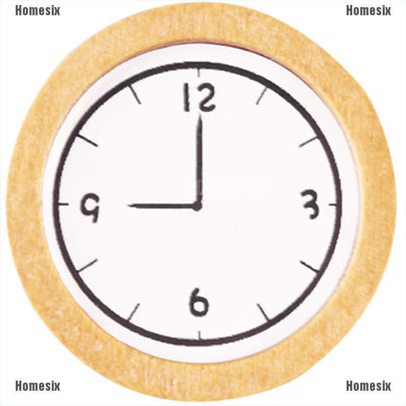 [HoMSI] 1:12 Dollhouse Miniature Wall Clock Play Miniaturas Home Decor Accessories SUU