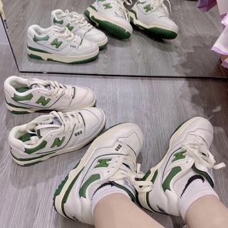 Giày nb 550, new balance 550 'white green, white black' , nb 550 2 màu xanh đen basic full box bill hót 2023