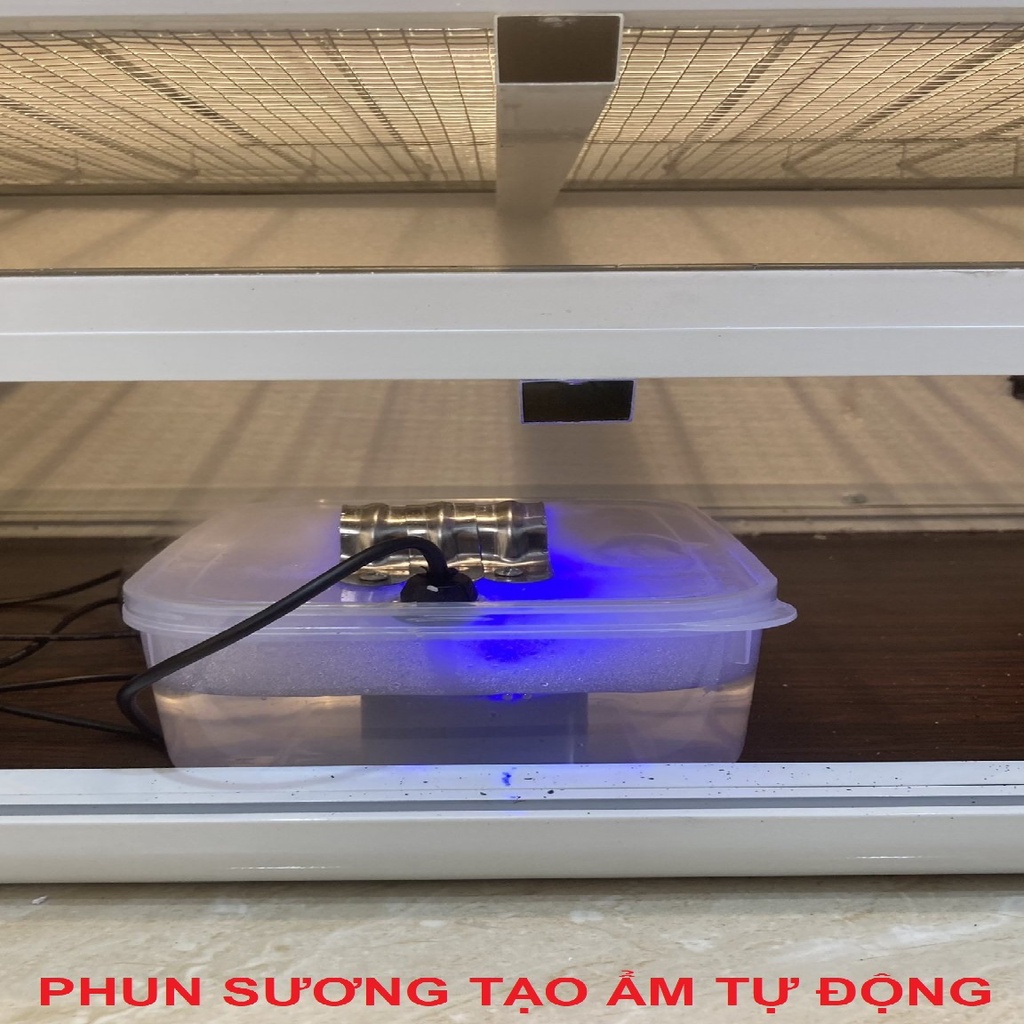 Máy Ấp Trứng Nam An F100 - 108 quả - Tặng máy phun sương tự động hút nước bên ngoài