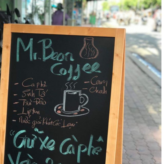 Bảng đen menu 2 mặt