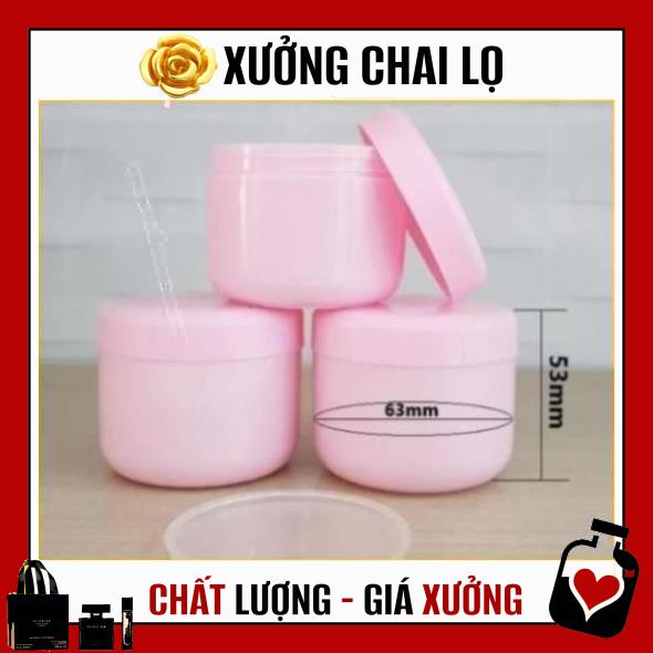 Hủ Đựng Kem ❤ TOP GIÁ RẺ ❤ Hũ nhựa chiết kem Hồng Thái 100g đựng mỹ phẩm, phụ kiện du lịch