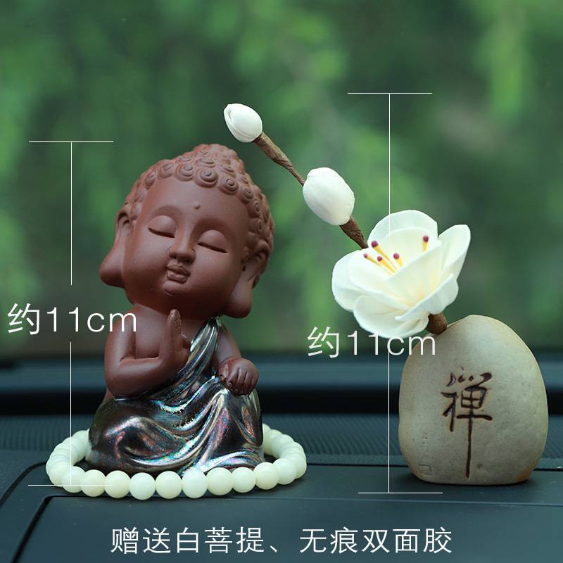 Set Mô Hình Phật Di Lặc / Hoà Thượng Trang Trí Bảng Điều Khiển Xe Hơi