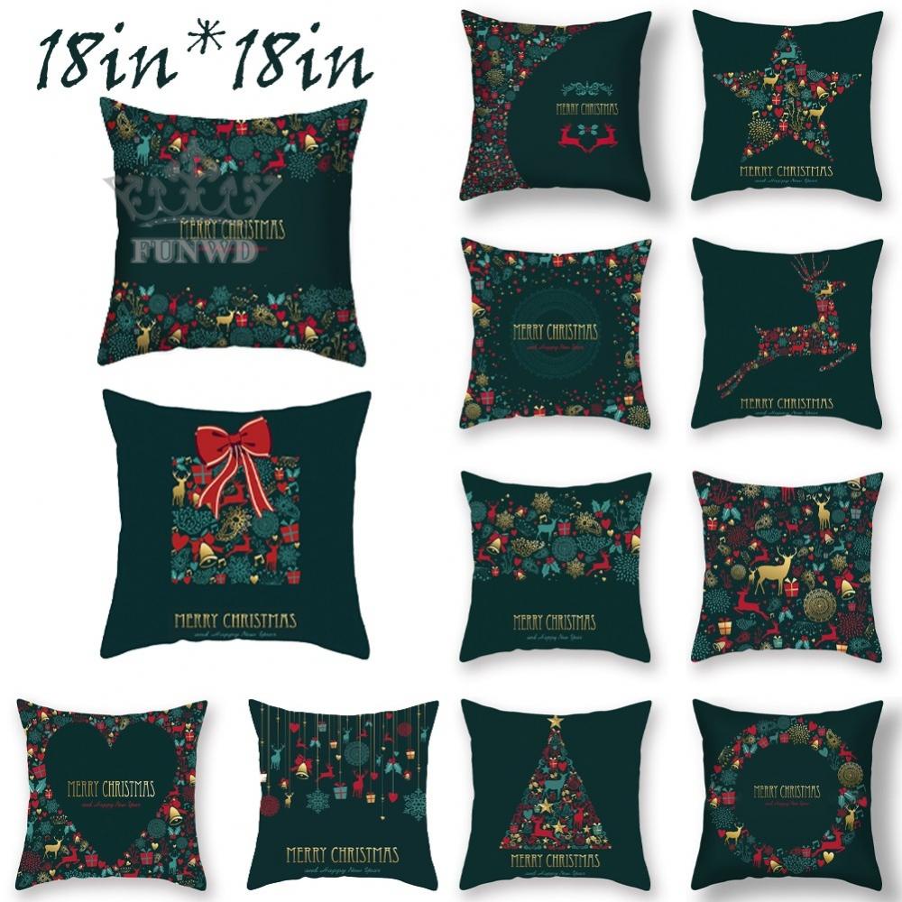 Vỏ Gối In Hình Ông Già Noel 3D 45 * 45cm