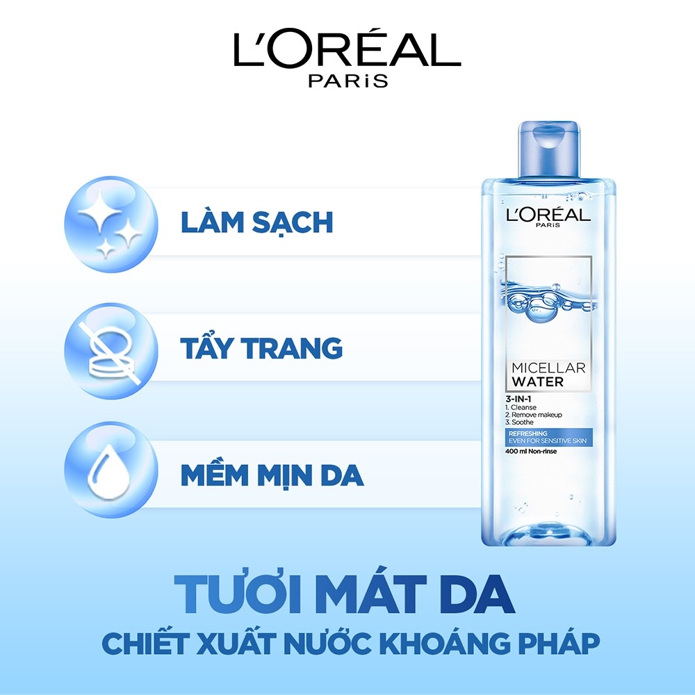 NƯỚC TẨY TRANG LOREAL Refreshing Micellar - 400ml | BigBuy360 - bigbuy360.vn