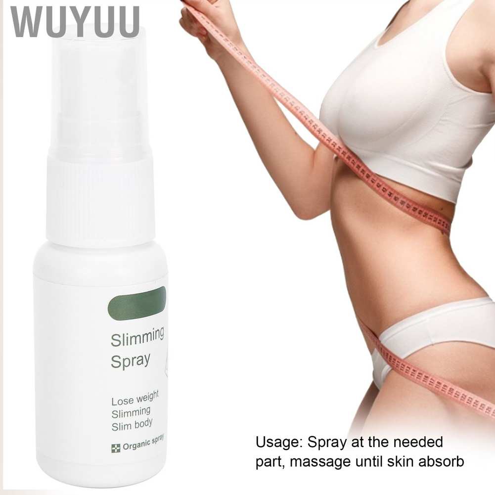 Wuyuu 20ml Body Slimming Spray Care Firming Weight Loss Nourishing Effectively Burn Fat Remove Cellulite