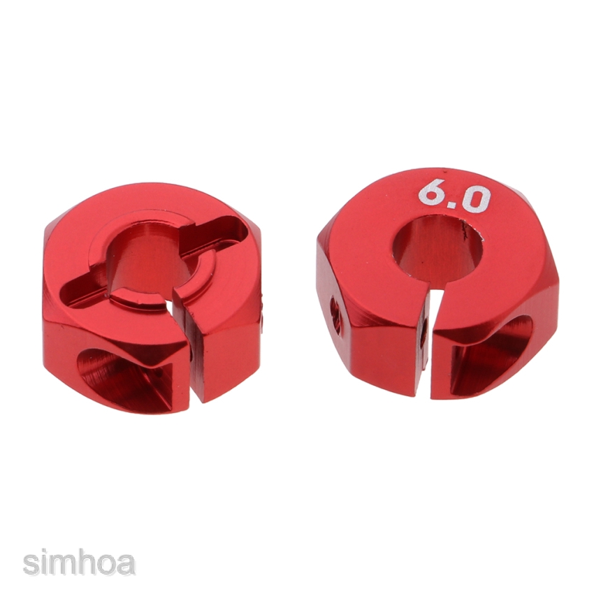 4pcs Wheel Hex Mount 12mm Hex Hub Red for 1:10 Scale RC Car Upgrade Parts