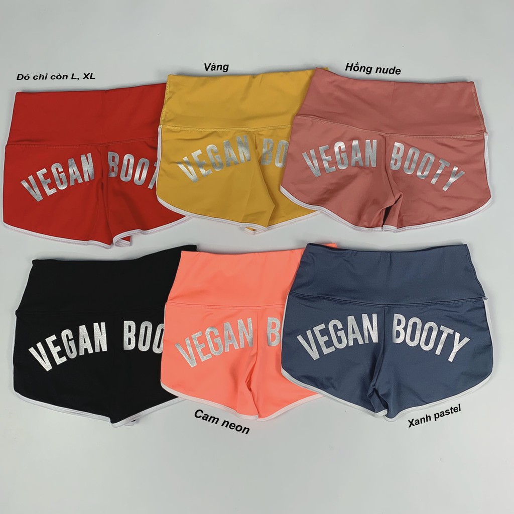 Quần Đùi Tập Gym Nữ Vegan Booty Siêu Sexy Nâng Mông Q13