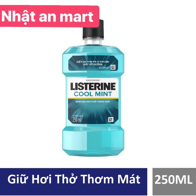 Nước súc miệng Listerine coolmint 750ml + Tặng thêm chai 250ml