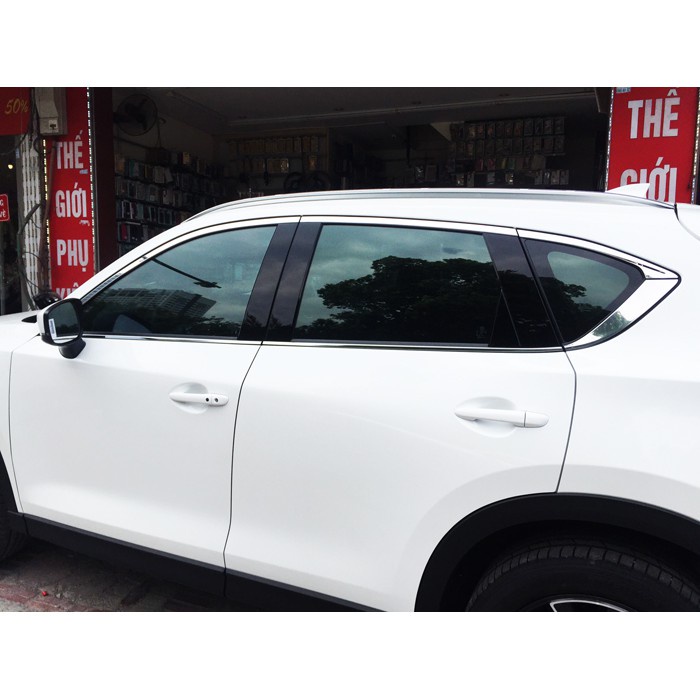 Viền Cong Kính Inox Cho Xe Mazda CX-5 2018 2019 2020 2021