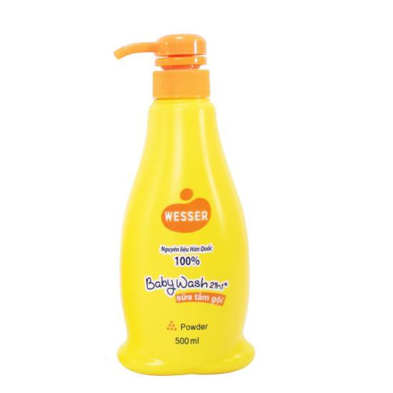 Sữa tắm gội Wesser 2in1 Powder 500ml