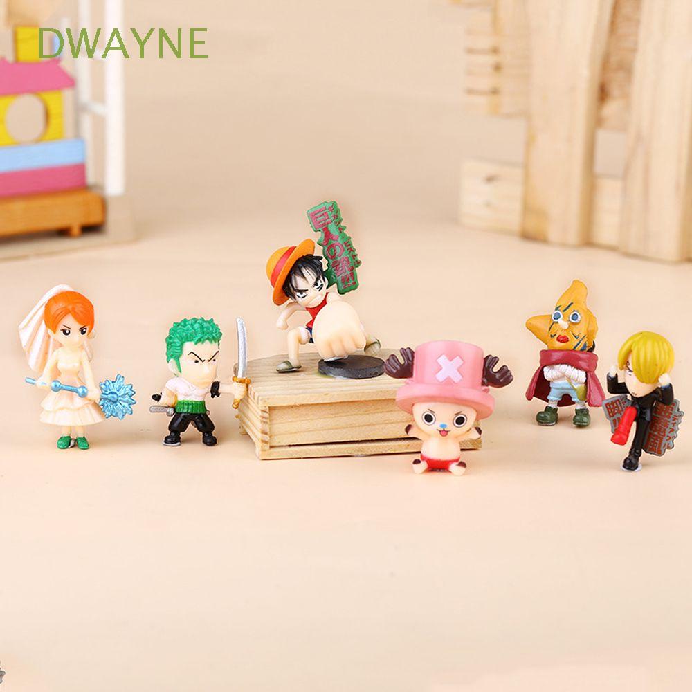 Set 6 Mô Hình Đồ Chơi Các Nhân Vật Trong Phim Hoạt Hình "Monkey D Luffy"