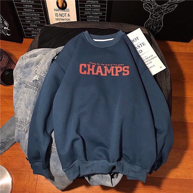 Áo swt nỉ Champs ( 3 màu Đen , Xám , Xanh ) | BigBuy360 - bigbuy360.vn