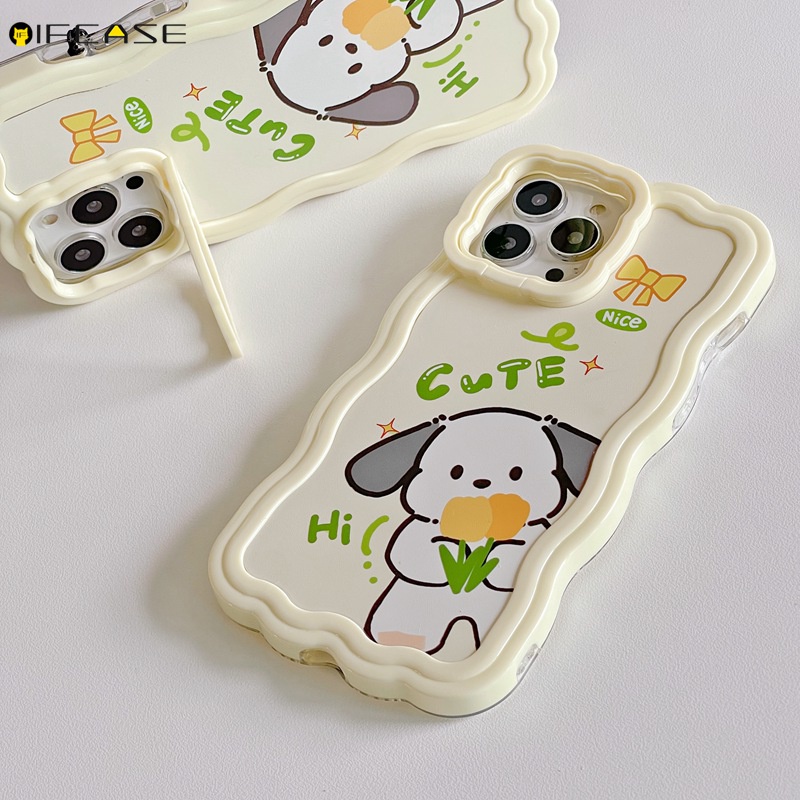 Ốp Điện Thoại Dẻo Họa Tiết Hoa Tulip Kèm Giá Đỡ &amp; Dây Đeo Cho iPhone 13 12 11 Pro Max XS Max