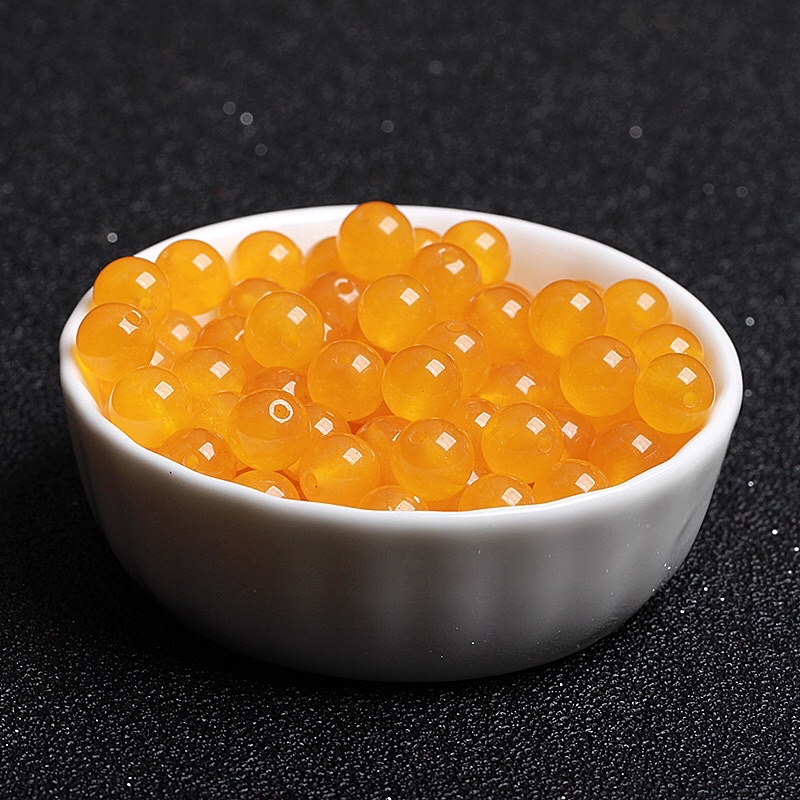 Hạt tròn Agat màu vàng - MH763