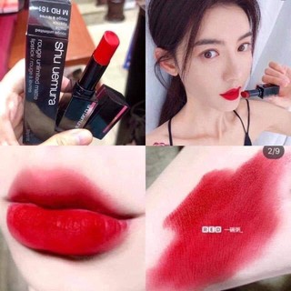 [Có Bill] Son Shu 570 Vỏ Đen Màu Đỏ Cam - Dòng Lì (M OR 570)
