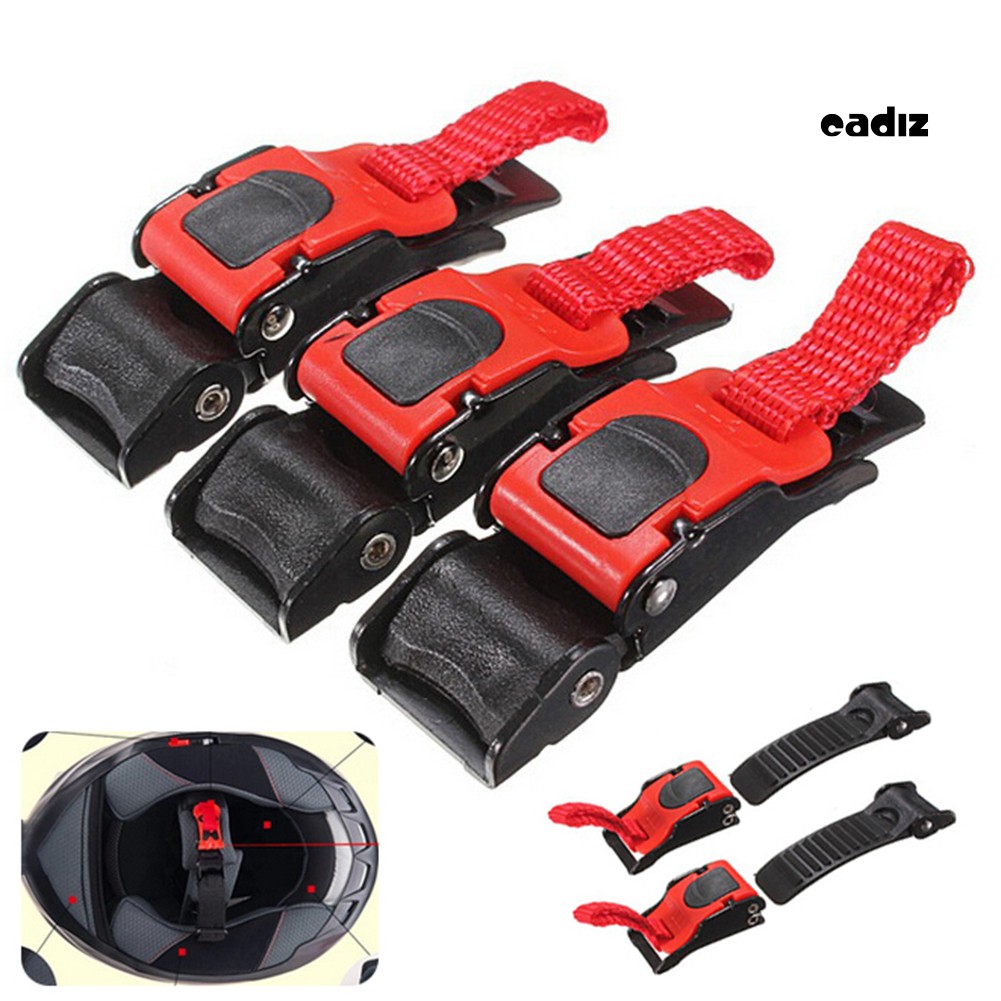 Bộ 3 khóa dây nón bảo hiểm chất liệu nhựa chuyên dụng cho xe mô tô