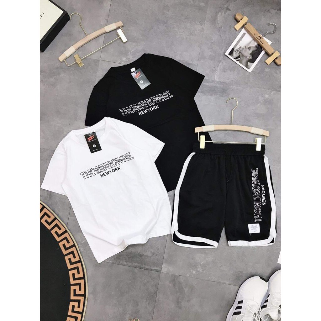 Set áo chữ + quần đùi viền nam, áo thun nam, quần đùi nam HBTY127 | BigBuy360 - bigbuy360.vn