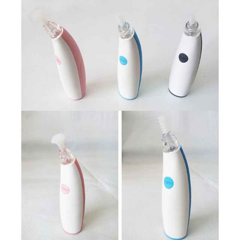 [Hàng mới về] Dụng cụ lấy ráy tai tự động bằng silicon mềm an toàn với đèn led cho bé và người lớn