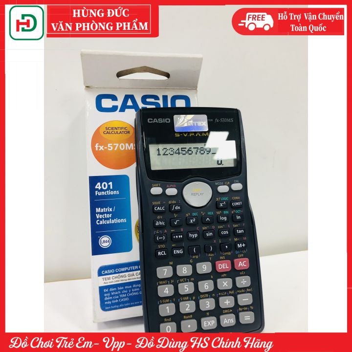 ❤️ HÀNG CÓ SẴN ❤️ Máy tính học sinh Casio FX 570MS - Hàng chính hãng- Bảo hành 02 năm