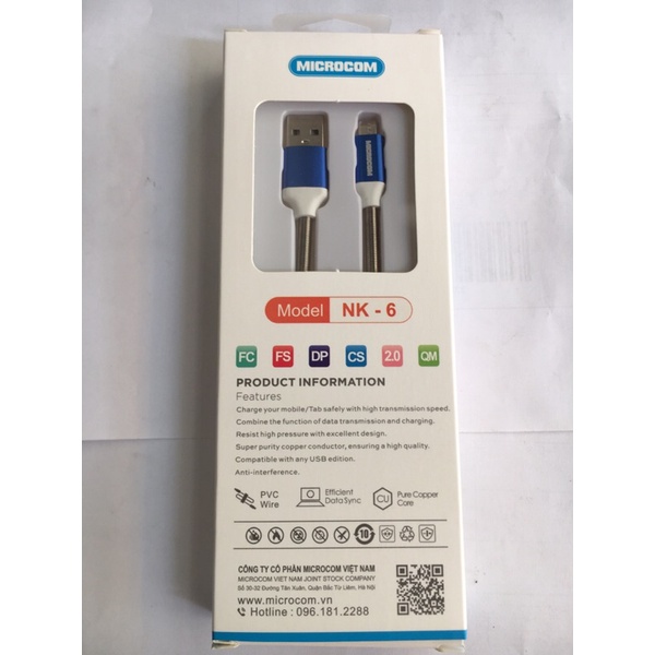 Cáp sạc micro usb chống đứt gảy Nk-6