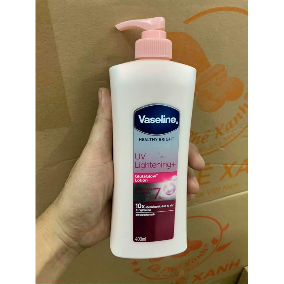 [Mẫu Mới 2020] Vaseline 10x Healthy White UV Lightening ++ gluta glow Lotion