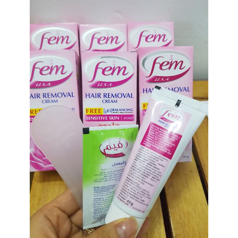 Kem tẩy lông fem hair removal cream thái lan 40gr màu hồng