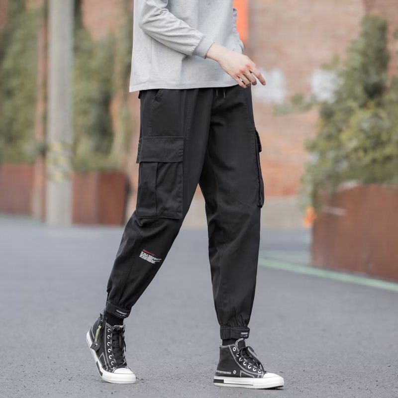 Quần Dài Leo Núi Dáng Rộng Có Túi Lớn Chống Mài Mòn Thời Trang Hàn Quốc Cho Nam