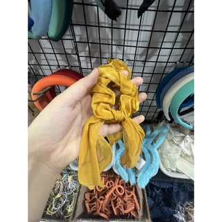 Dây cột tóc nơ xinh cho nữ, dây thun cột tóc nữ