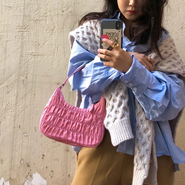 Túi kẹp nách nhún bèo style công chúa S047 | BigBuy360 - bigbuy360.vn