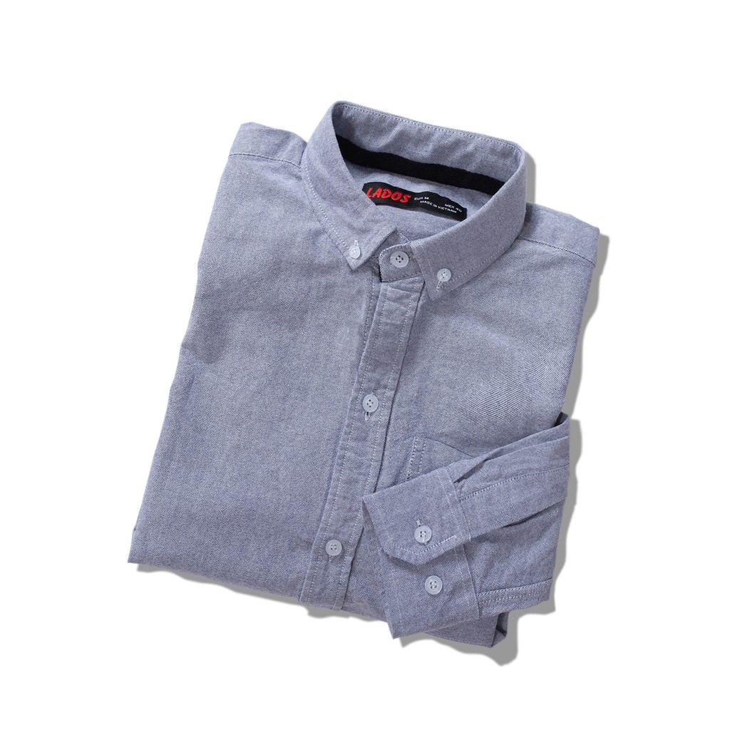 Áo sơ mi dài tay vải Oxford nam cao cấp LADOS - 28024 kiểu dáng công sở - Áo sơ mi tay dài màu sắc trẻ trung | BigBuy360 - bigbuy360.vn