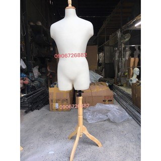 Manocanh nhung nam chân gỗ tự nhiên