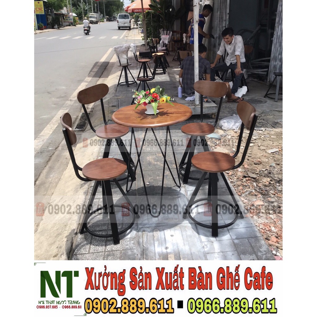 bàn ghế bar cafe trà sữa mẫu mới