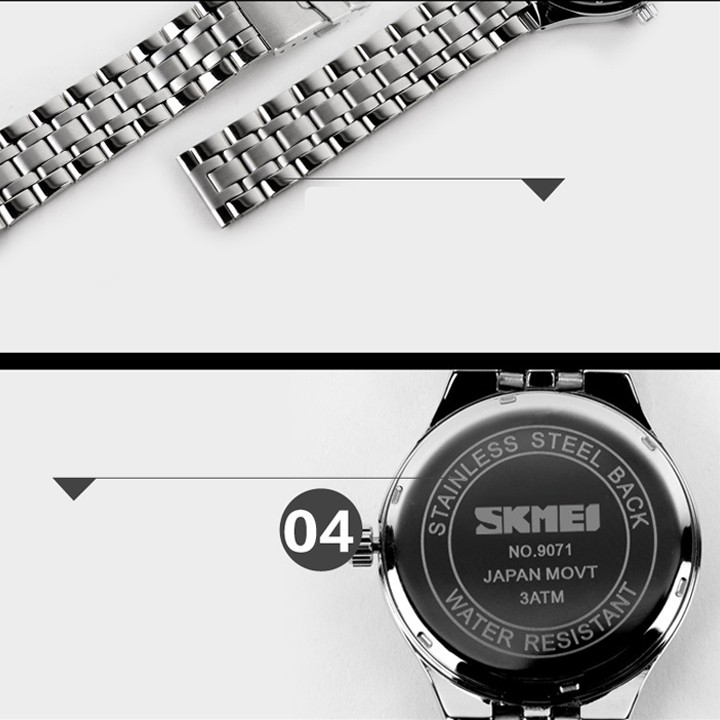Đồng hồ nữ/nam Skmei chính hãng dây thép không rỉ SP457 (Nhiều màu) | BigBuy360 - bigbuy360.vn