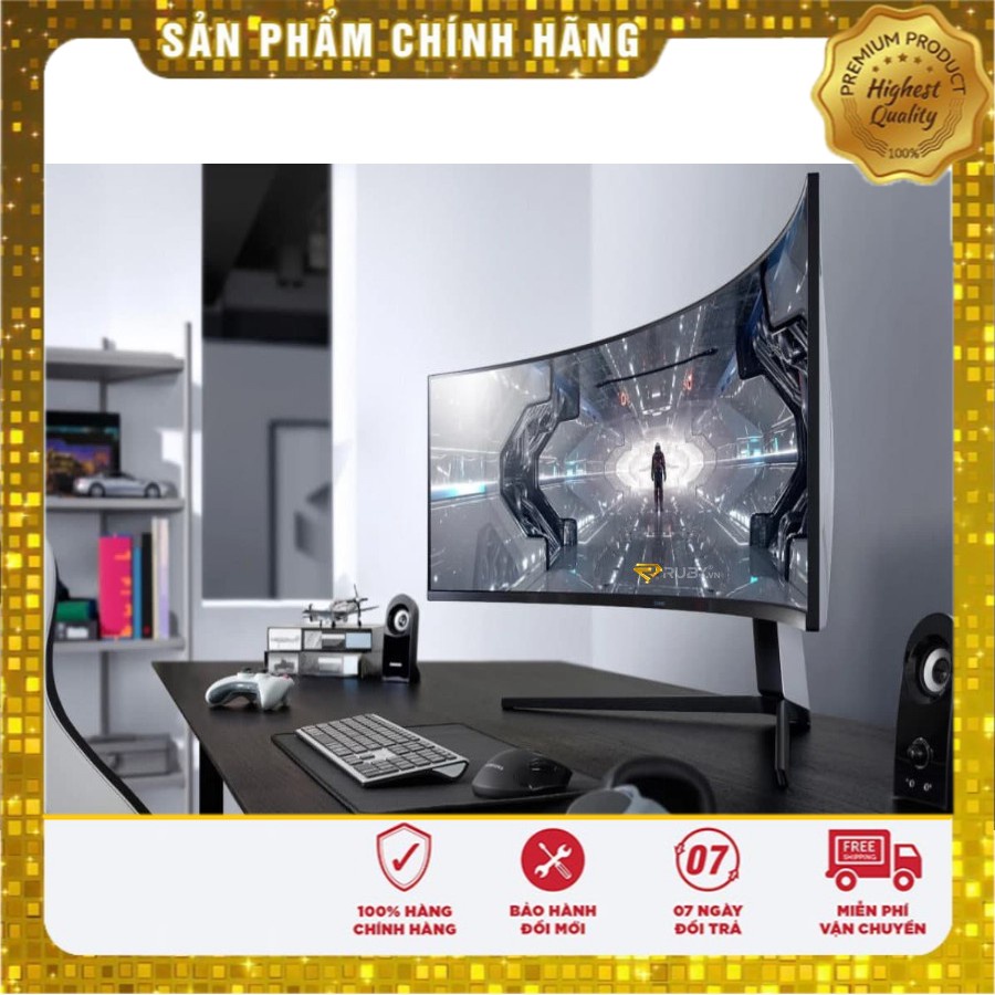 Màn hình LCD 49'' Samsung Odyssey G9 LC49G95TSSEXXV DualQHD 240Hz G-Sync Cong Chính Hãng