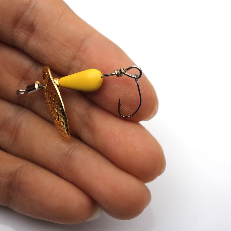 Mồi câu cá spnner nhân tạo bằng đồng 5.5cm / 2.8g