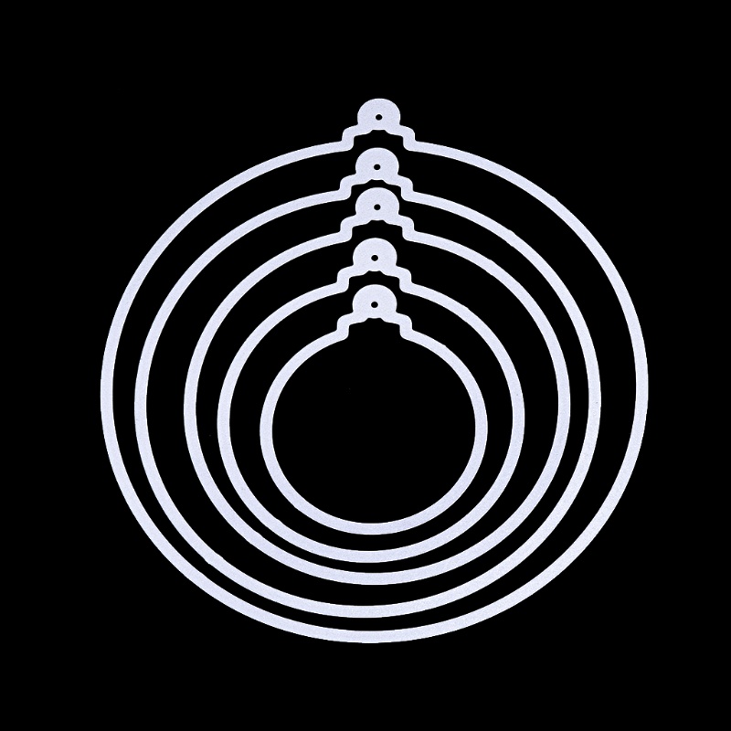 Khuôn Cắt Giấy Làm Từ Kim Loại Hình Mặt Dây Chuyền Trang Trí Scrapbook