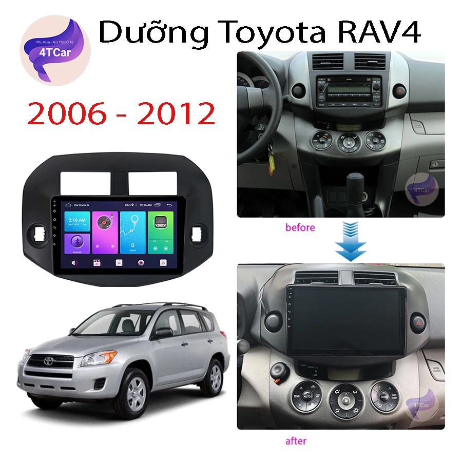 Mặt dưỡng Toyota RAV 4 2007-2012 (10 inch)