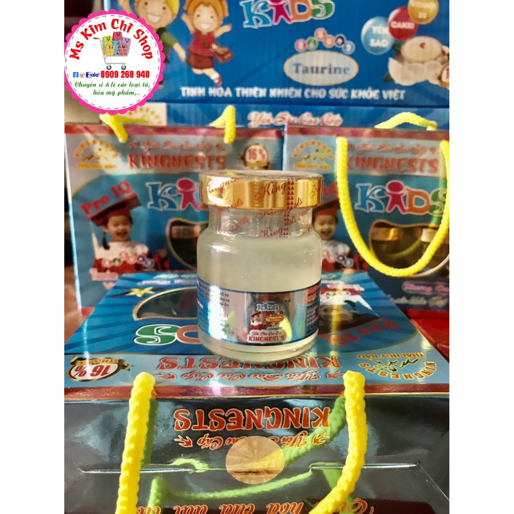 Yến Sào Cho Bé kids Pro IQ Kingnests 16% yến tự nhiên
