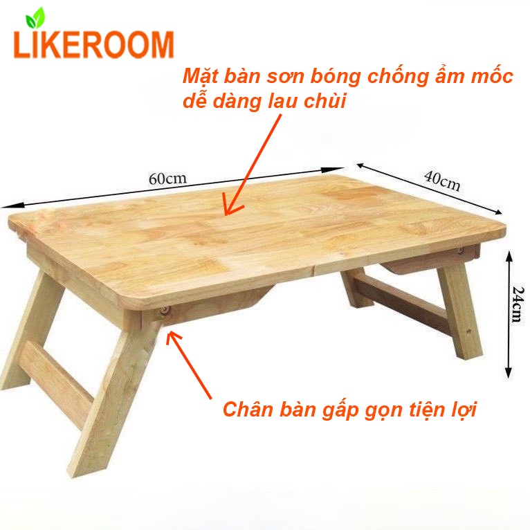 Bàn Gỗ Đa Năng Chân Xếp 40x60cm - Bàn Làm Việc Gấp Gọn