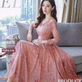 ĐẦM NHUNG HOA PHỐI REN