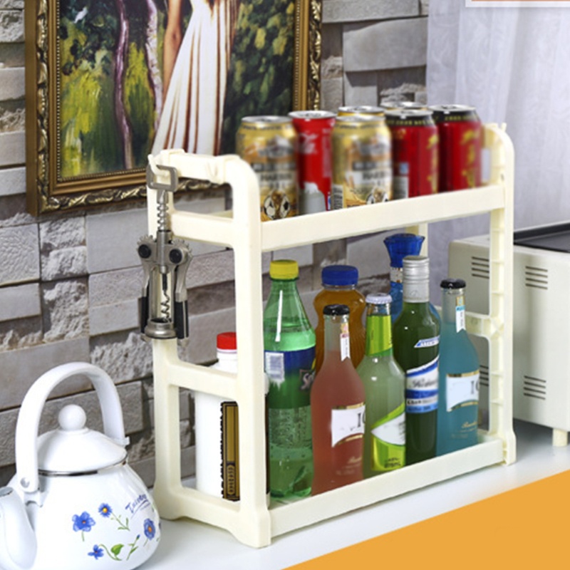 Giá Đỡ Đựng Gia Vị 2 Tầng Tiện Lợi Dành Cho Nhà Bếp