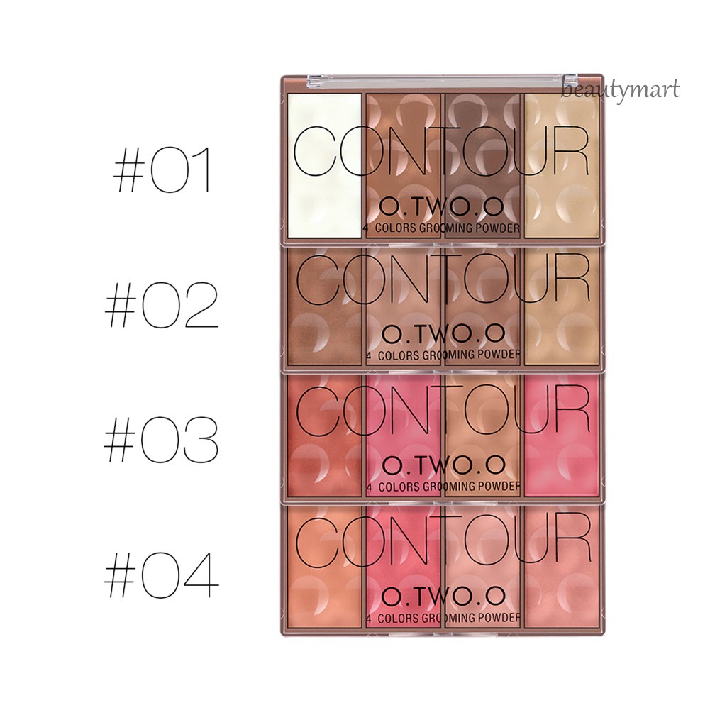 [Hàng mới về] Phấn má hồng tạo khối trang điểm mặt tạo làn da màu đồng 4 màu OTWOO | BigBuy360 - bigbuy360.vn