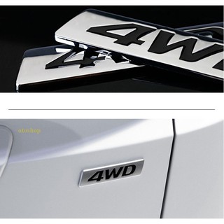 Tem chữ 4WD trang trí xe-Model1