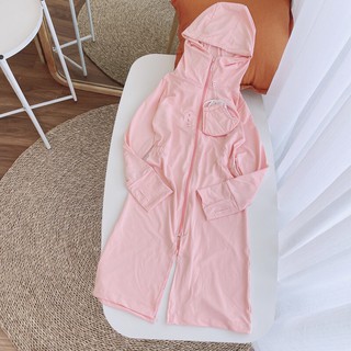 Áo chống nắng toàn thân bé gái chất liệu vải thông hơi cao cấp chống tia UV, phụ kiện thời trang MAIKA