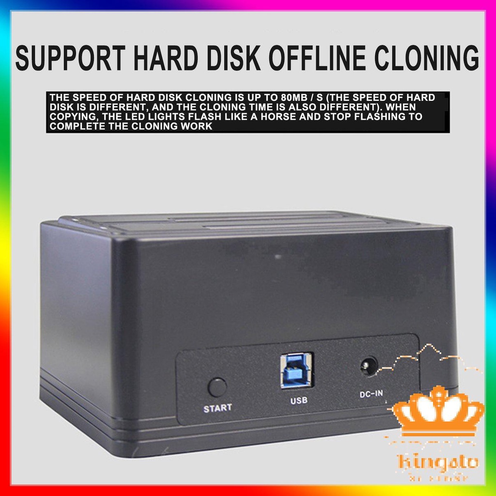 [Mới]Hard Drive Docking Station USB3.0 For HDD / SSD3.5 / 2.5 Inch SATA Hard Disk