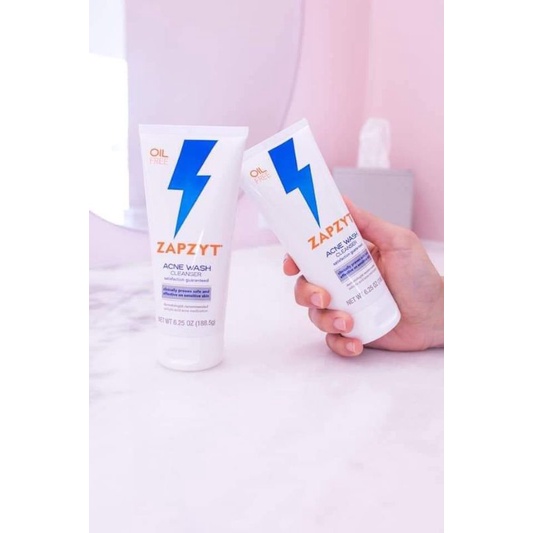 Sữa rửa mặt Zapzyt Acne Wash Cleanser 188,5g/177g cho da dầu mụn