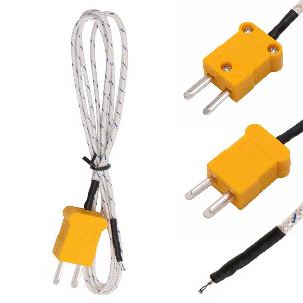 Dây Cáp Đầu Dò Chất Lượng Cao 0 °C - 400 °C Bề Mặt 4 / 5 / 6M Dài K-type TP-01