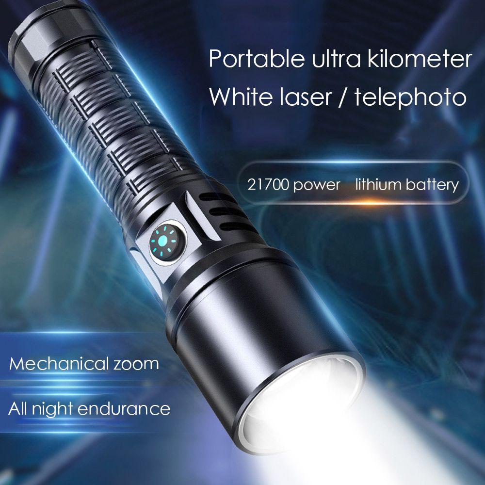 Đèn Pin Laser Ánh Sáng Trắng Siêu Sáng Sử Dụng Ngoài Trời Tiện Lợi