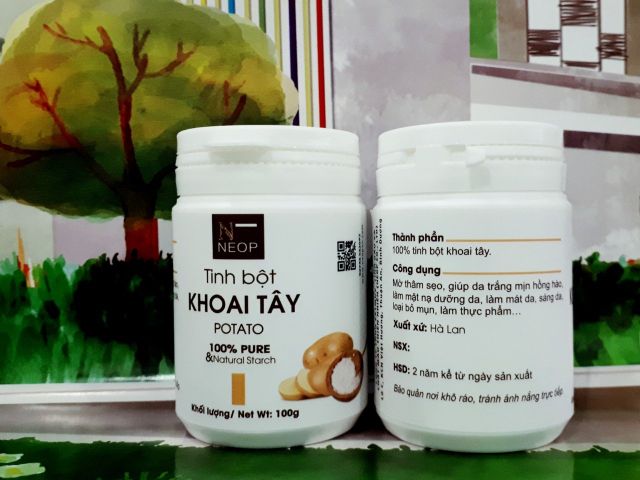 Tinh Bột Khoai Tây NEOP (Hà Lan) 100g - Dưỡng Da Trắng Mịn - Potato Starch - 100% Natural