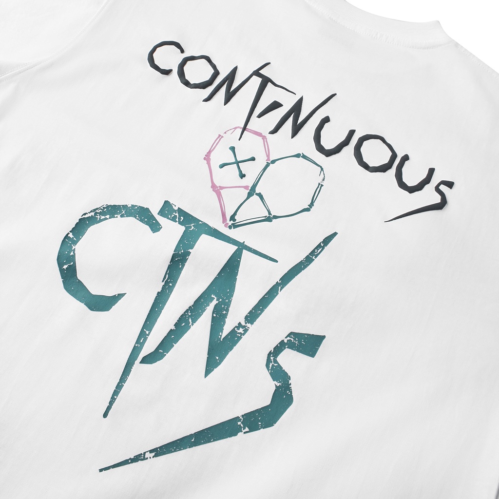 Áo thun Continuous - CTNS - HEART/ White